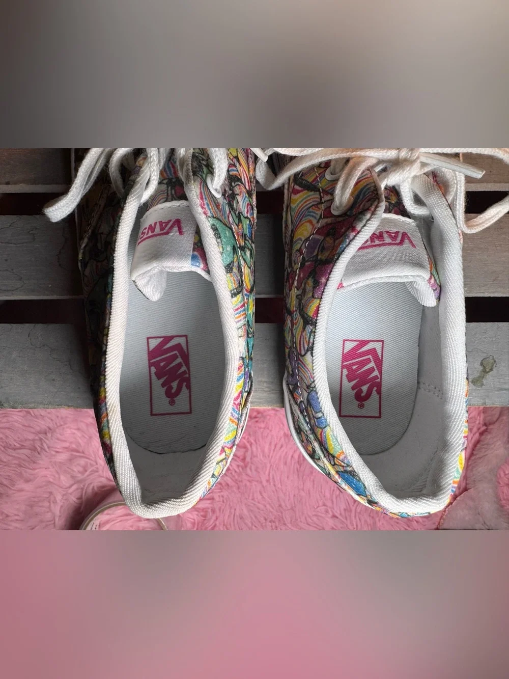Vans Multi/True White Psychedelic Unicorn Size Women’s 5 NEW
